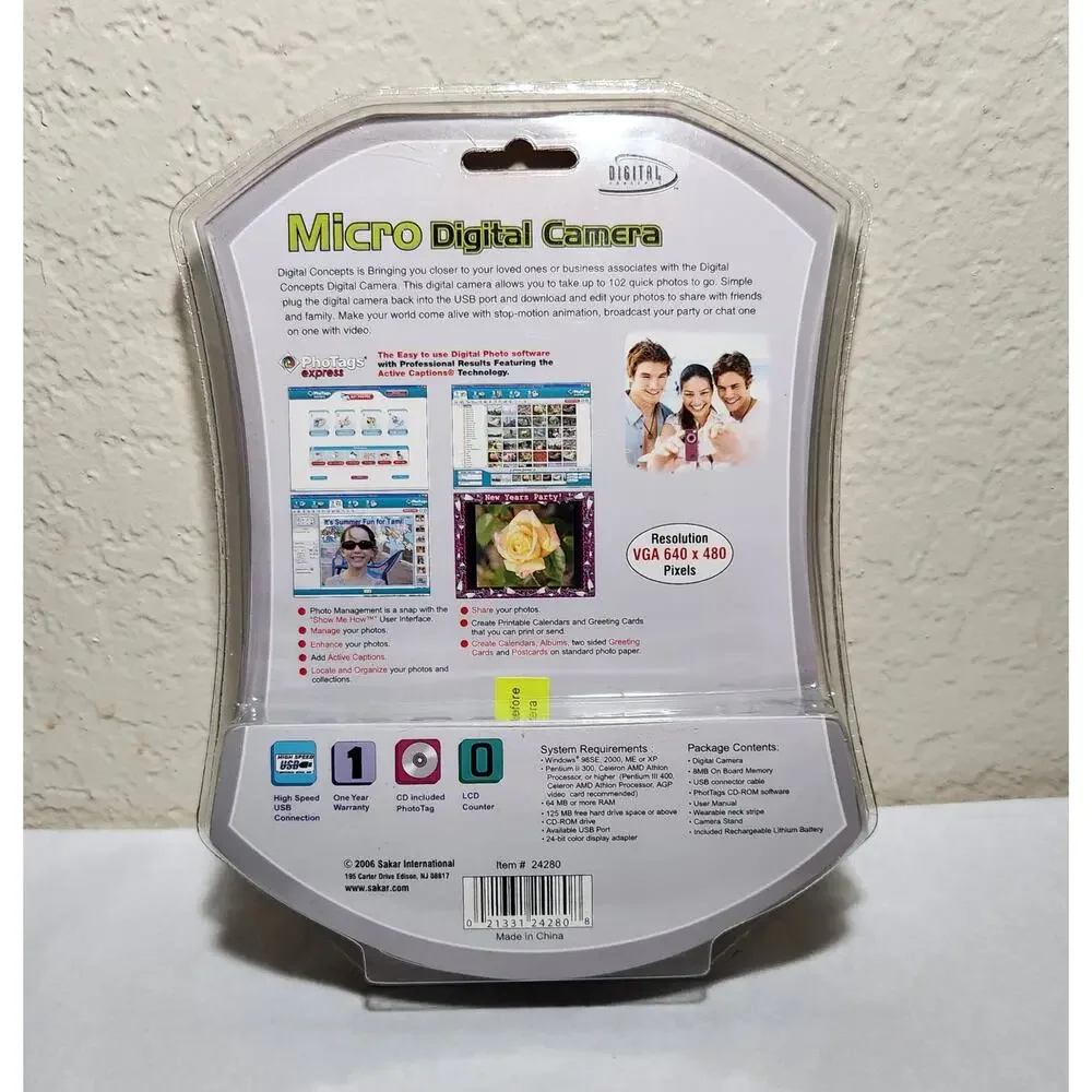 Digital Concepts Micro Digital Camera 2006 Brand New Sealed